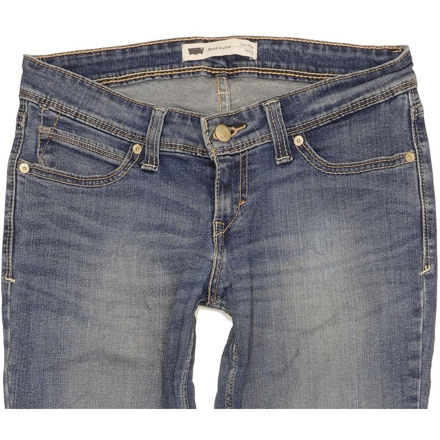 Levi's Bold Curve Women Blue Skinny Slim Stretch Jeans W28 L30
