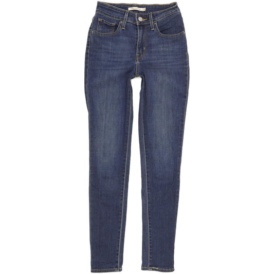 Levi's 721 Women Blue Skinny Slim Stretch Jeans W25 L29