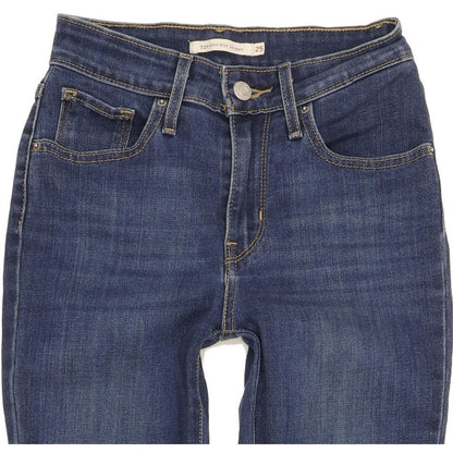 Levi's 721 Women Blue Skinny Slim Stretch Jeans W25 L29