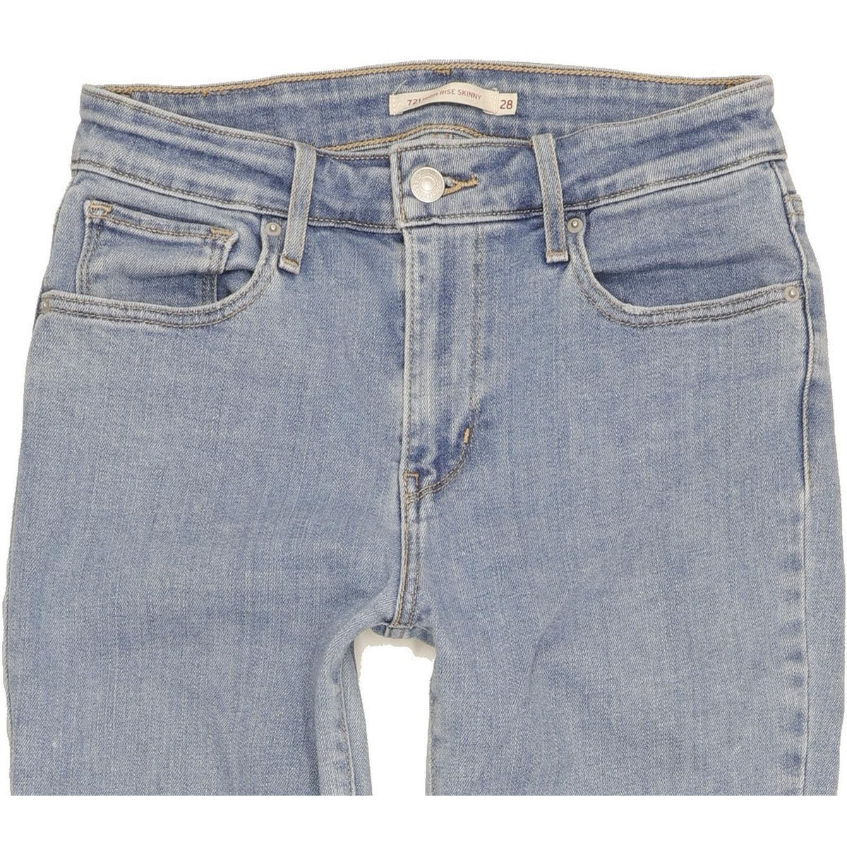 Levi's 721 Women Blue Skinny Slim Stretch Jeans W28 L29