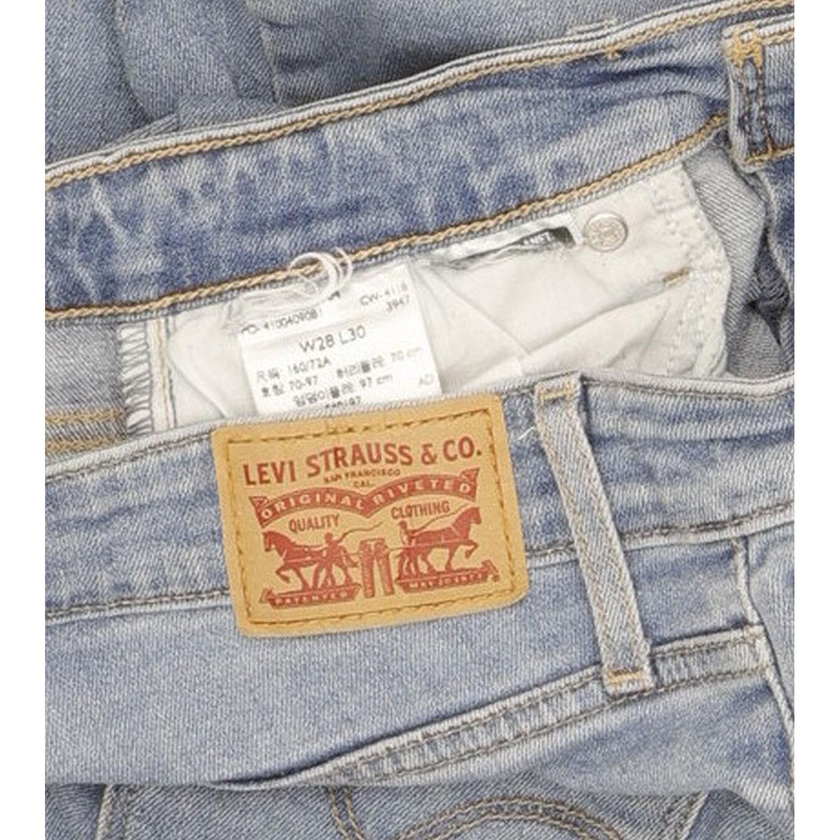 Levi's 721 Women Blue Skinny Slim Stretch Jeans W28 L29