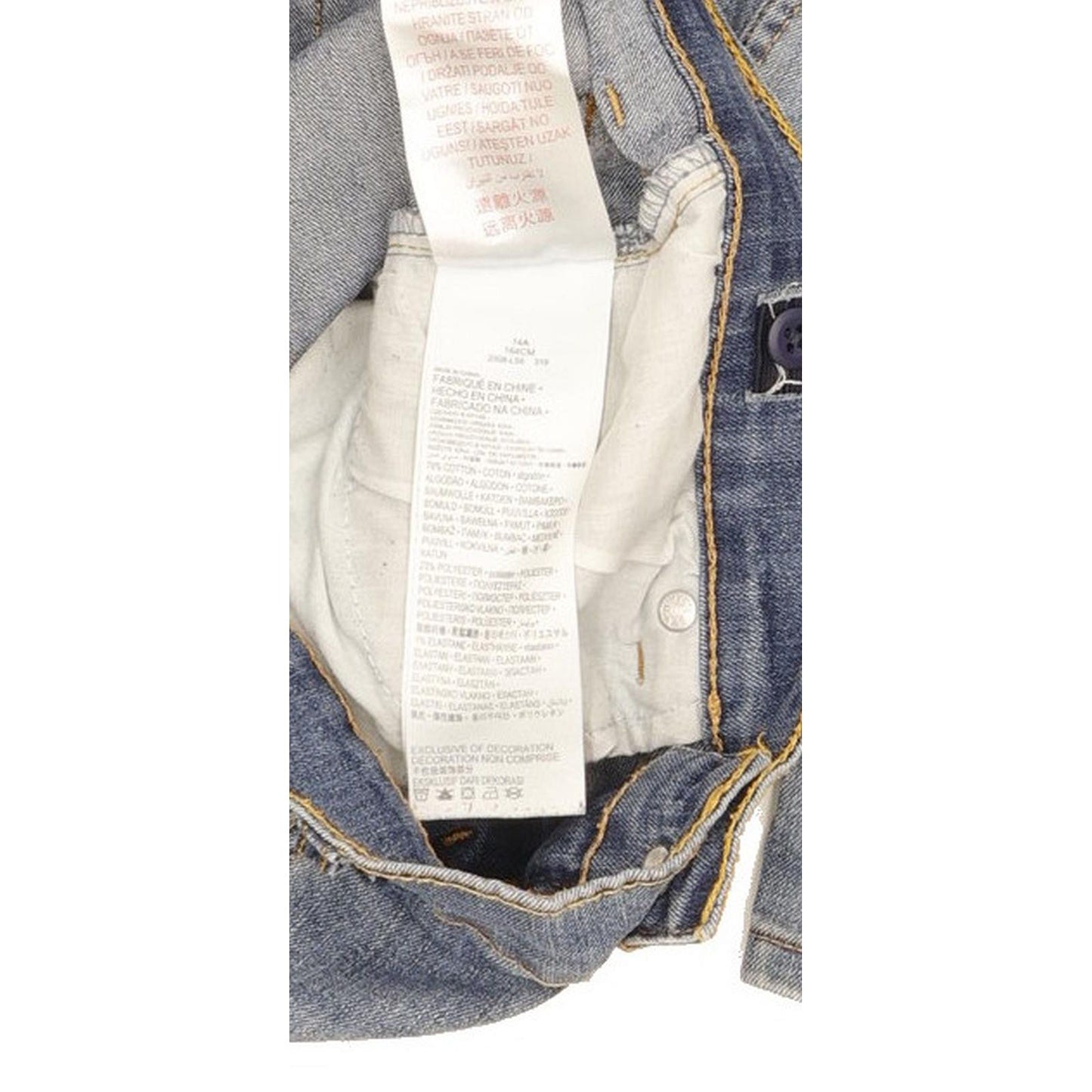 Levi's 510 Kids Blue Skinny Slim Jeans W26 L29