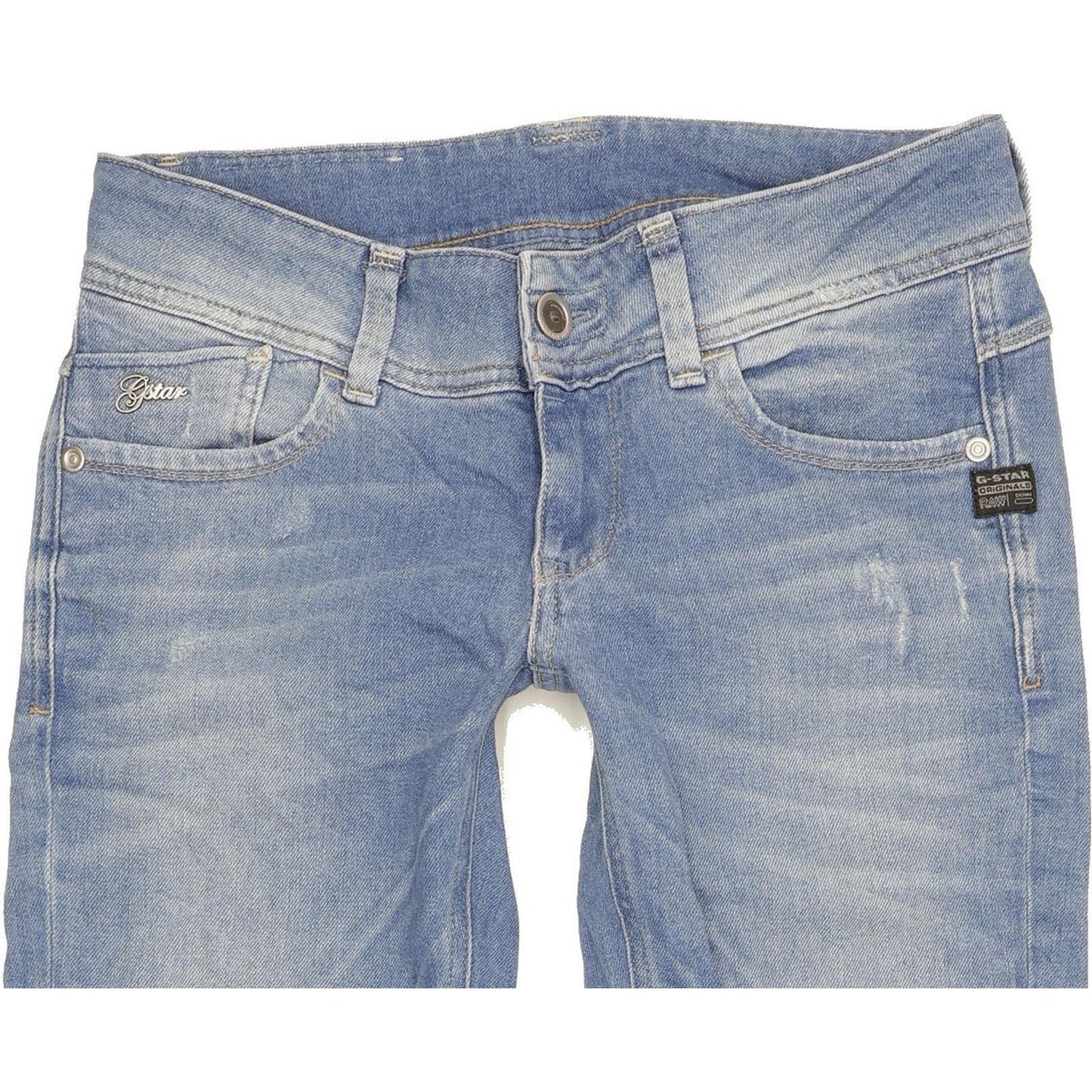 G-Star Lynn Women Blue Skinny Slim Stretch Jeans W28 L30