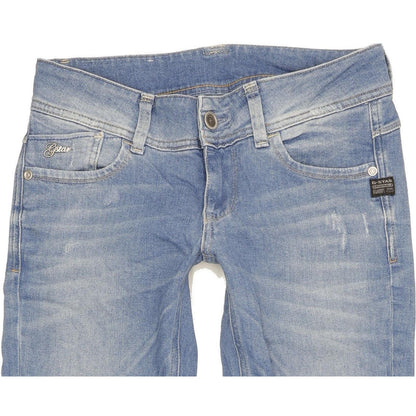 G-Star Lynn Women Blue Skinny Slim Stretch Jeans W28 L30