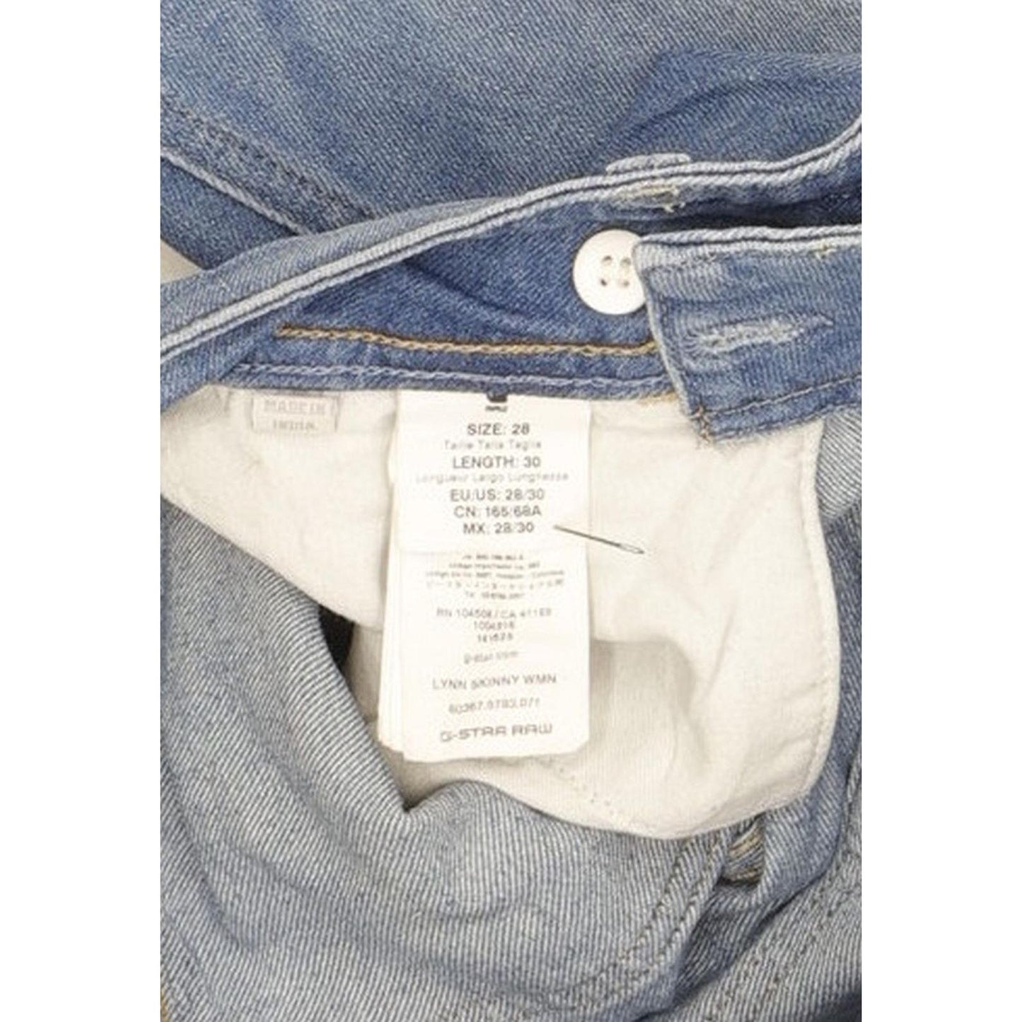 G-Star Lynn Women Blue Skinny Slim Stretch Jeans W28 L30