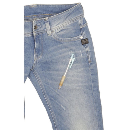 G-Star Lynn Women Blue Skinny Slim Stretch Jeans W28 L30