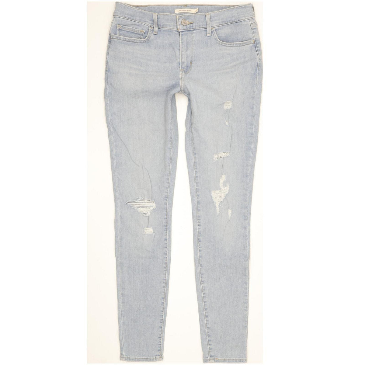 Levi's 710 Super Women Blue Skinny Slim Stretch Jeans W29 L30