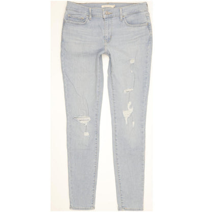 Levi's 710 Super Women Blue Skinny Slim Stretch Jeans W29 L30