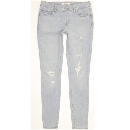 Levi's 710 Super Women Blue Skinny Slim Stretch Jeans W29 L30