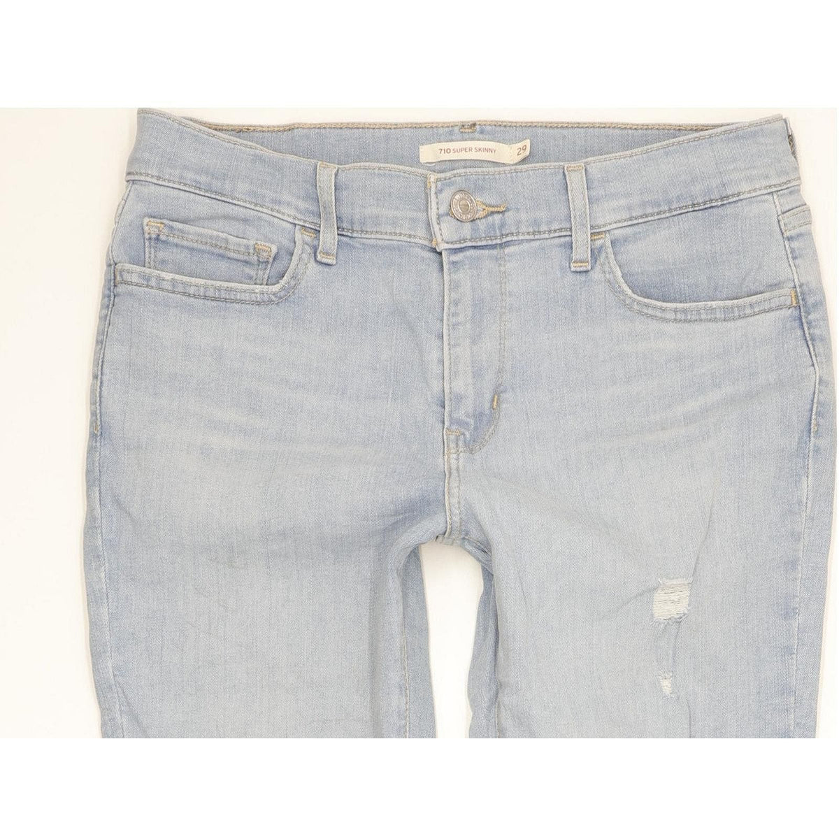 Levi's 710 Super Women Blue Skinny Slim Stretch Jeans W29 L30