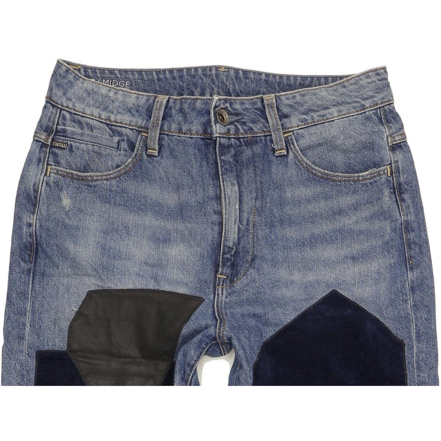 G-Star Midge Deconst Blue Tapered Slim Boyfriend Jeans High Waisted W27 L32
