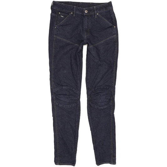 G-Star 5620 3D Women Blue Skinny Slim Boyfriend Stretch Jeans W26 L30