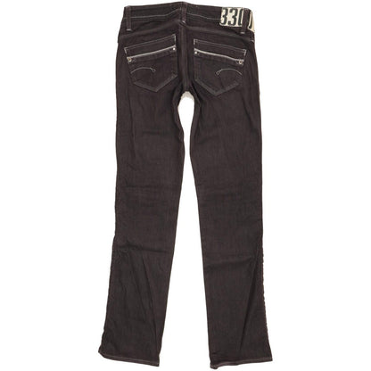 G-Star Saville Women Navy Straight Slim Stretch Jeans W27 L31