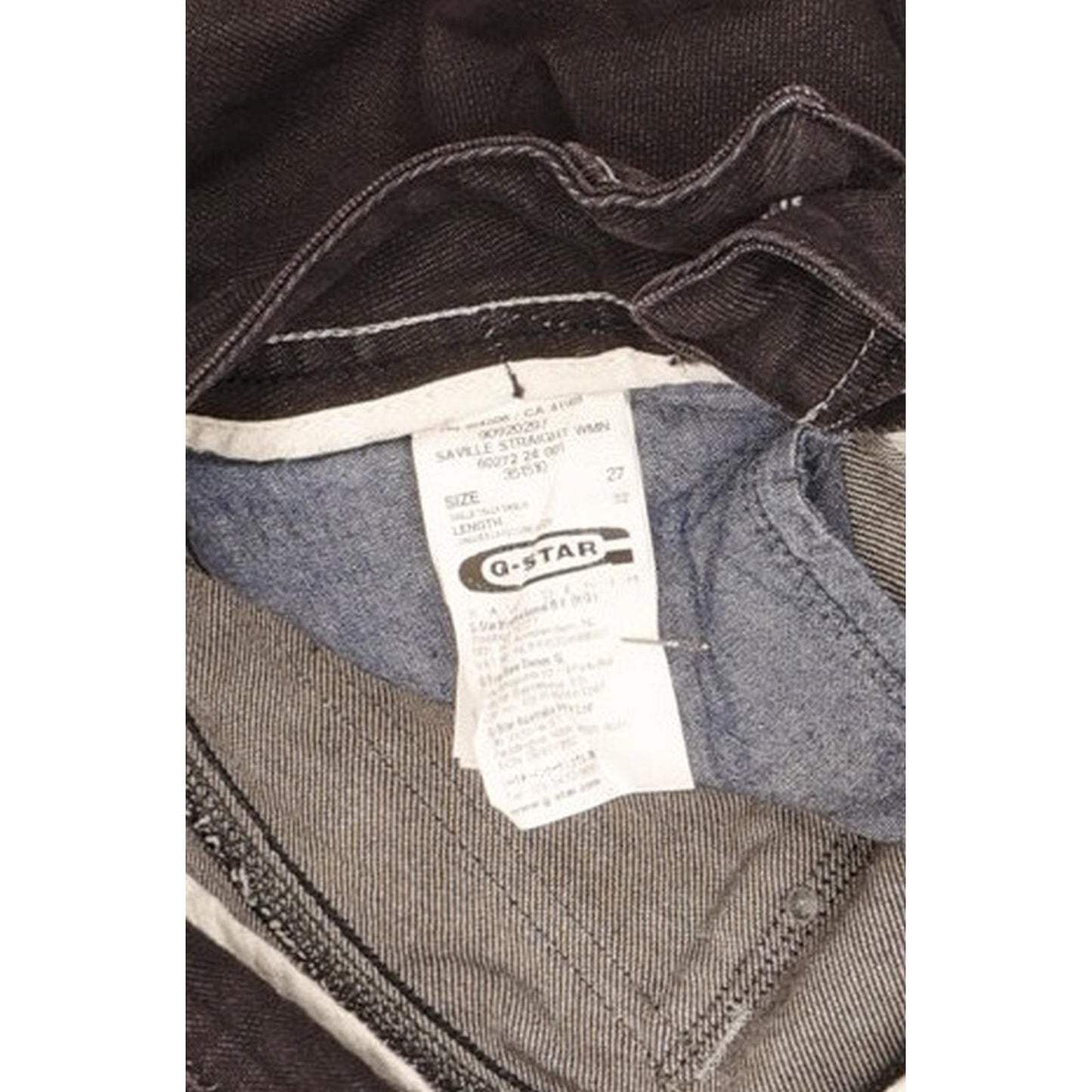 G-Star Saville Women Navy Straight Slim Stretch Jeans W27 L31