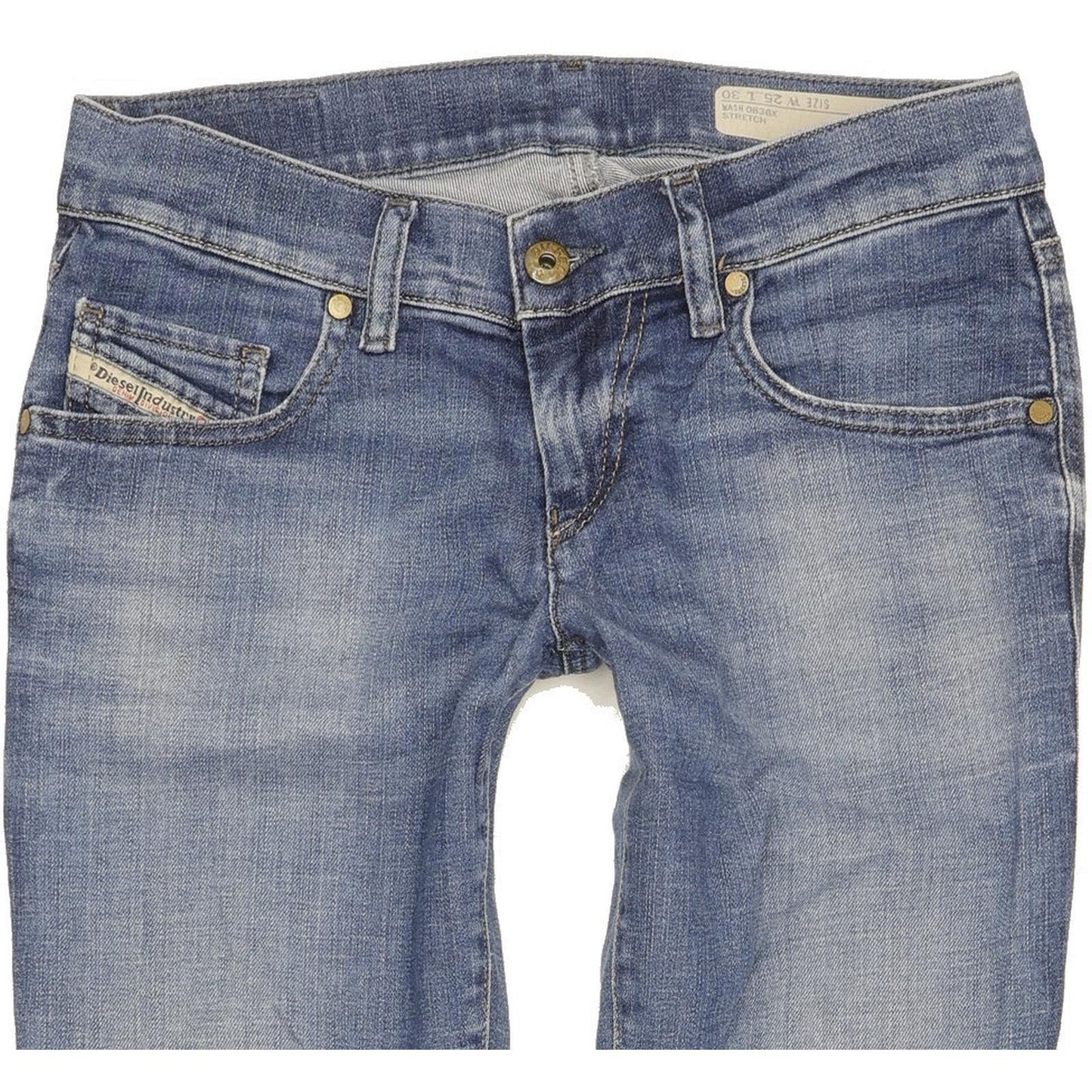 Diesel Grupee 0836X Women Blue Skinny Slim Stretch Jeans W25 L30