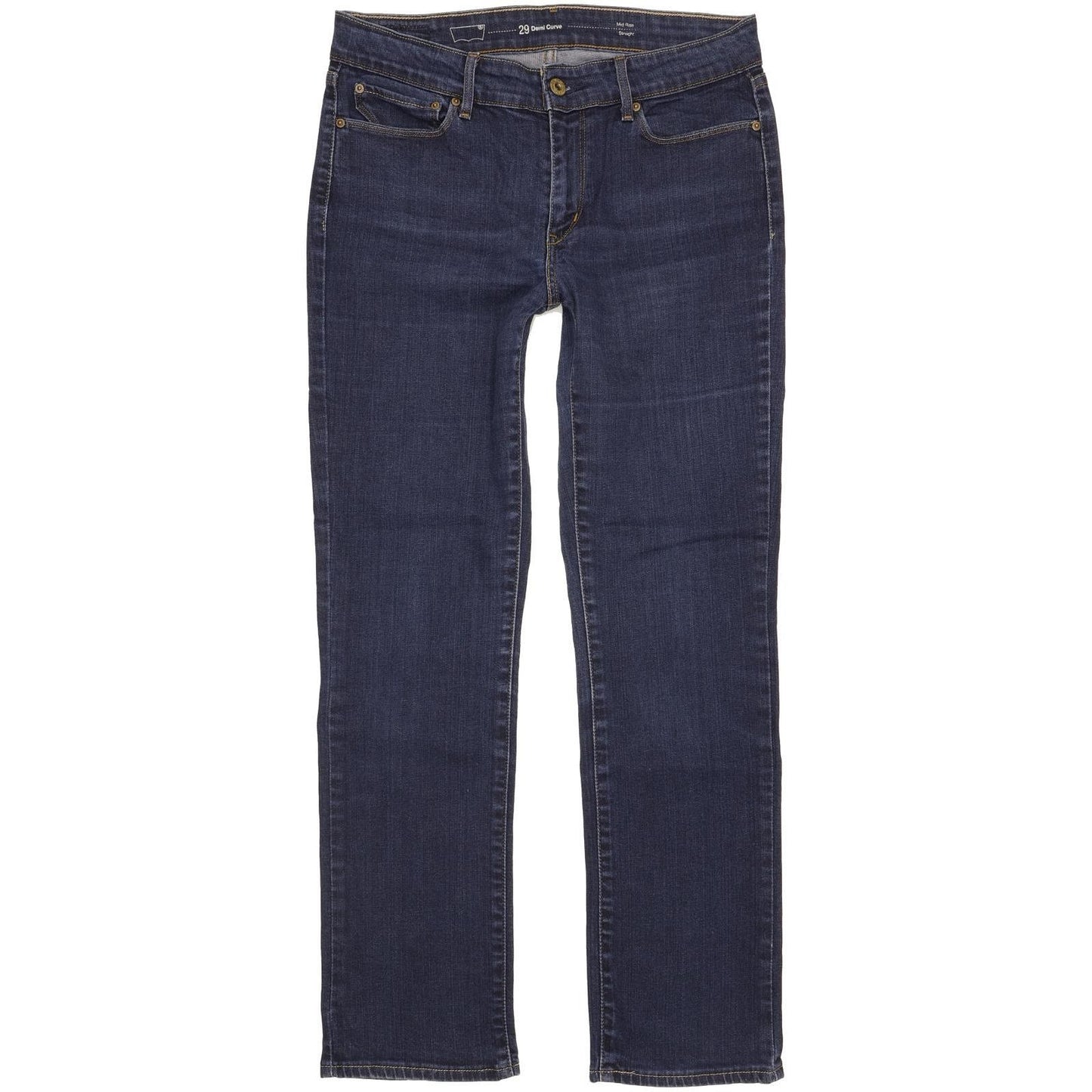 Levi's Demi Curve Women Blue Straight Slim Stretch Jeans W29 L29