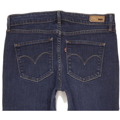Levi's Demi Curve Women Blue Straight Slim Stretch Jeans W29 L29