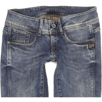 G-Star Women Blue Skinny Slim Stretch Jeans W26 L31