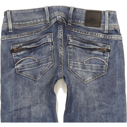 G-Star Women Blue Skinny Slim Stretch Jeans W26 L31