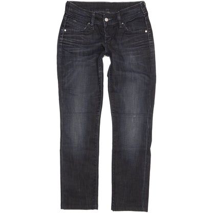 Levi's 571 Women Blue Straight Slim Stretch Jeans W28 L29