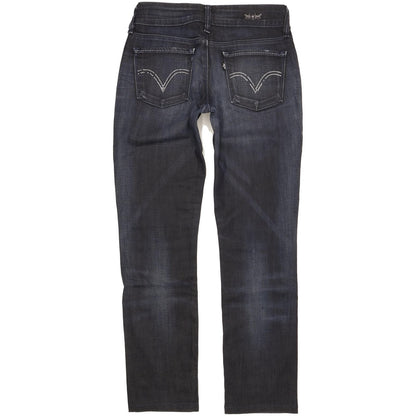 Levi's 571 Women Blue Straight Slim Stretch Jeans W28 L29