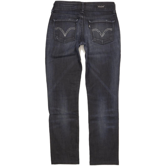 Levi's 571 Women Blue Straight Slim Stretch Jeans W28 L29