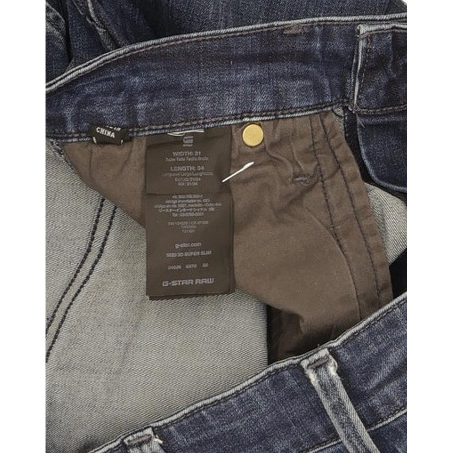 G-Star 5620 Women Blue Skinny Slim Stretch Jeans W31 L33