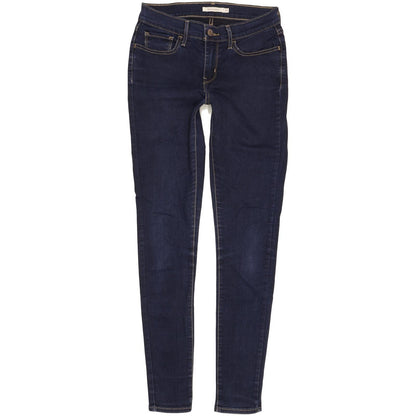 Levi's 710 Super Women Blue Skinny Slim Stretch Jeans W28 L31