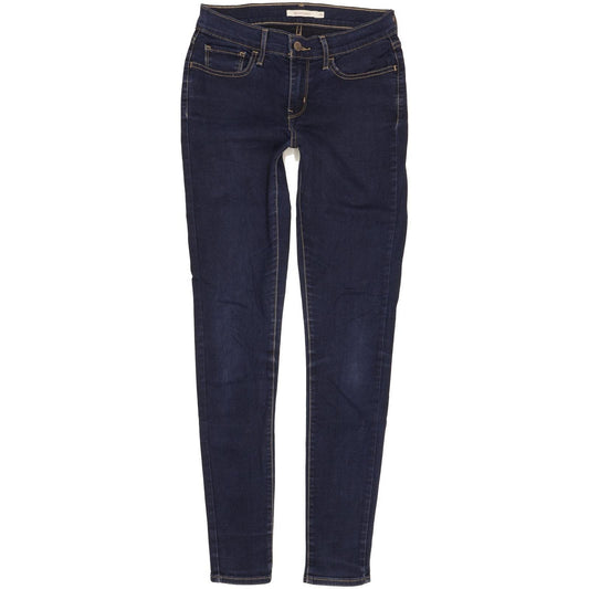Levi's 710 Super Women Blue Skinny Slim Stretch Jeans W28 L31