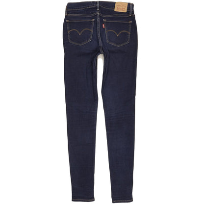 Levi's 710 Super Women Blue Skinny Slim Stretch Jeans W28 L31