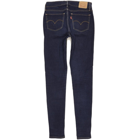 Levi's 710 Super Women Blue Skinny Slim Stretch Jeans W28 L31
