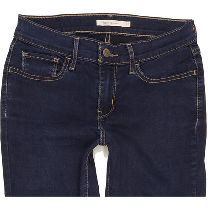 Levi's 710 Super Women Blue Skinny Slim Stretch Jeans W28 L31