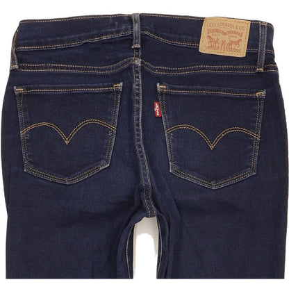Levi's 710 Super Women Blue Skinny Slim Stretch Jeans W28 L31