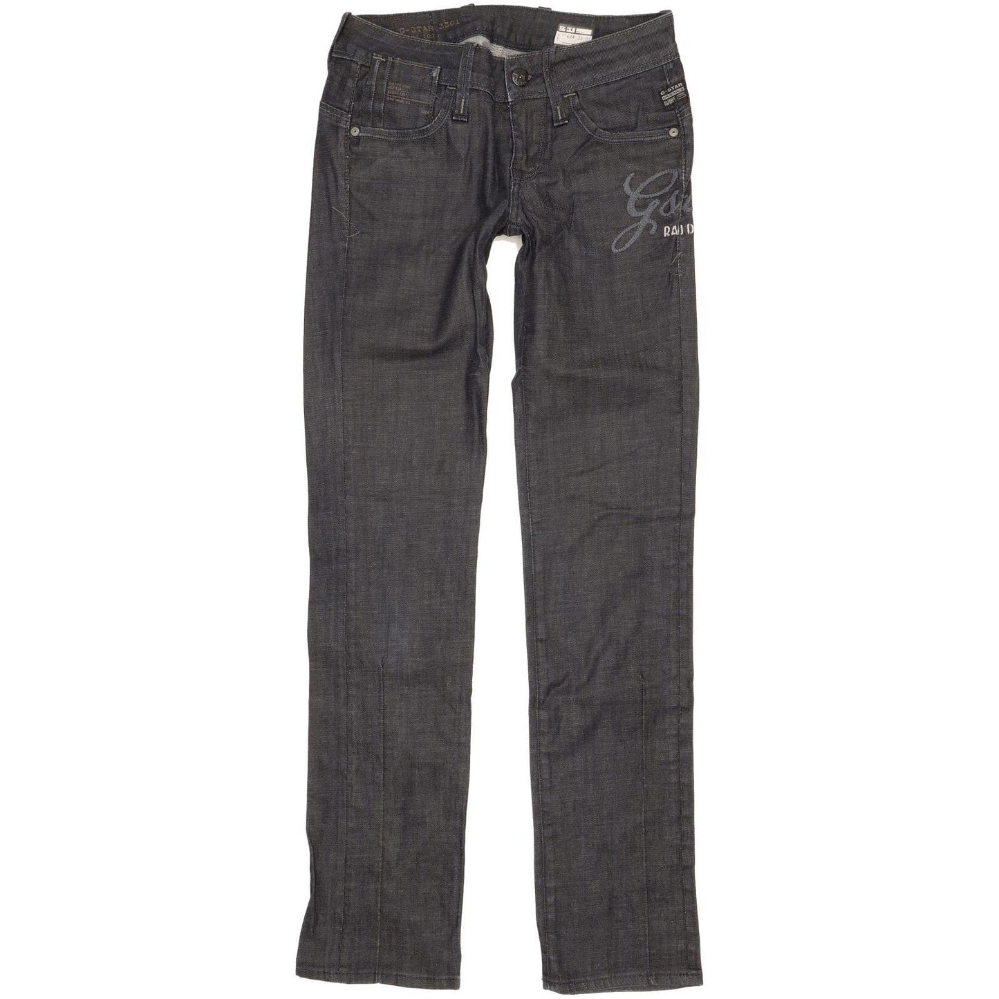 G-Star Elect Kelsey Women Navy Straight Slim Stretch Jeans W26 L31