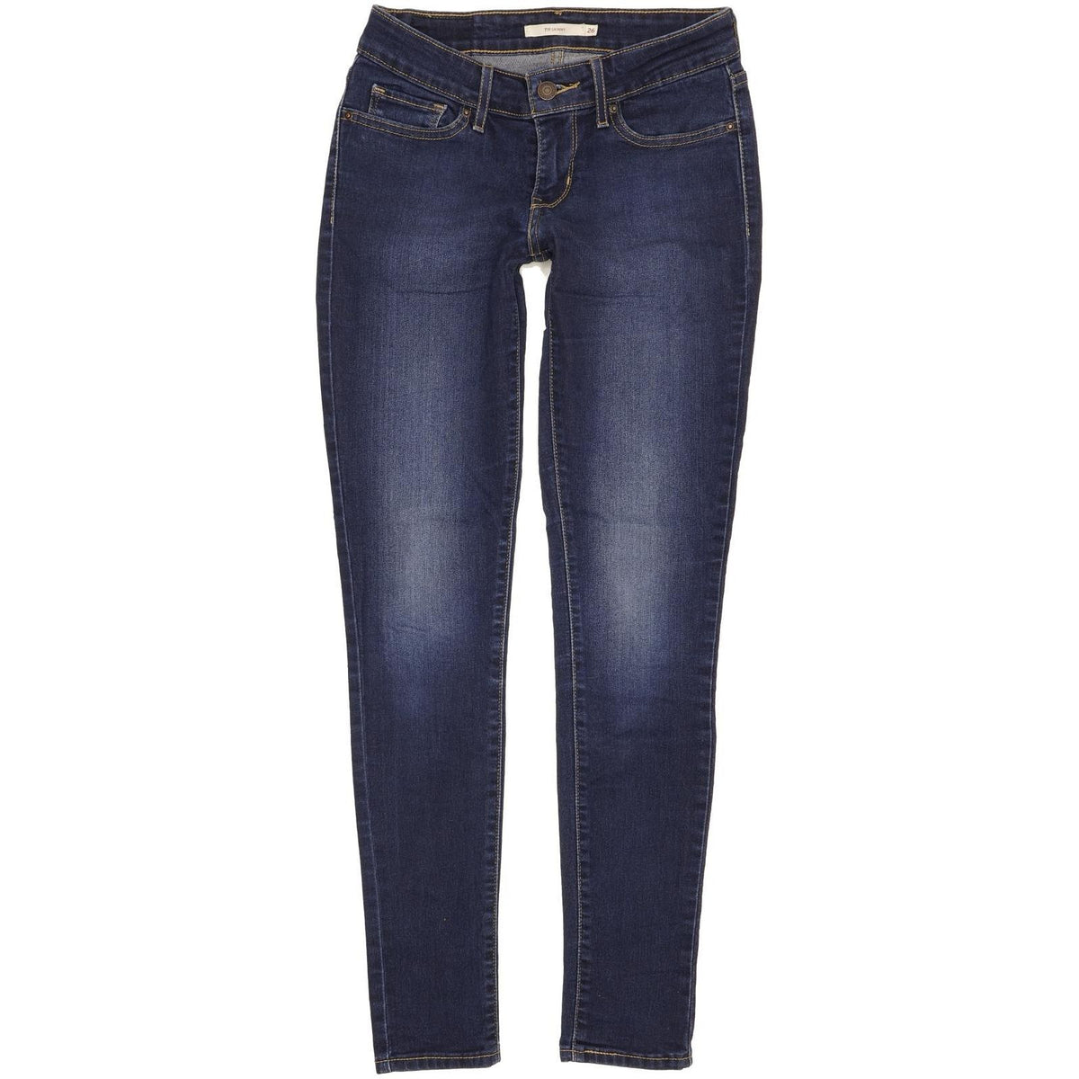 Levi's 711 Women Blue Skinny Slim Stretch Jeans W26 L30