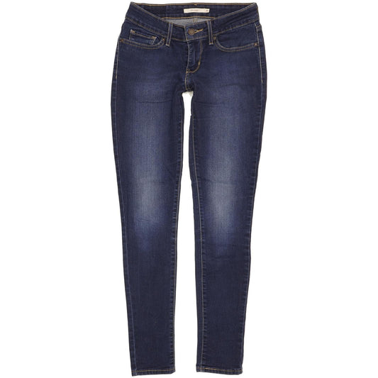 Levi's 711 Women Blue Skinny Slim Stretch Jeans W26 L30