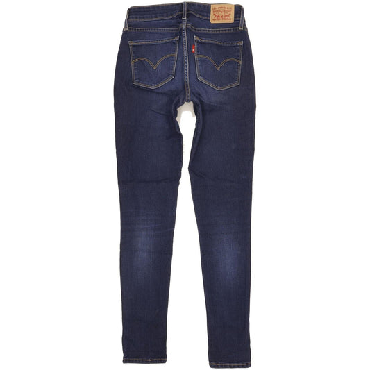 Levi's 711 Women Blue Skinny Slim Stretch Jeans W26 L30