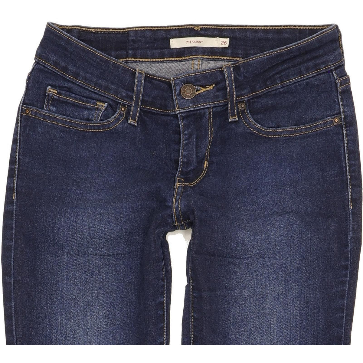 Levi's 711 Women Blue Skinny Slim Stretch Jeans W26 L30