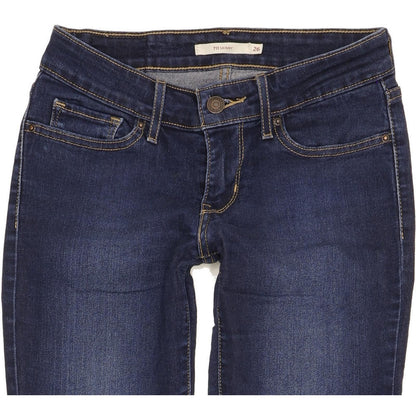 Levi's 711 Women Blue Skinny Slim Stretch Jeans W26 L30