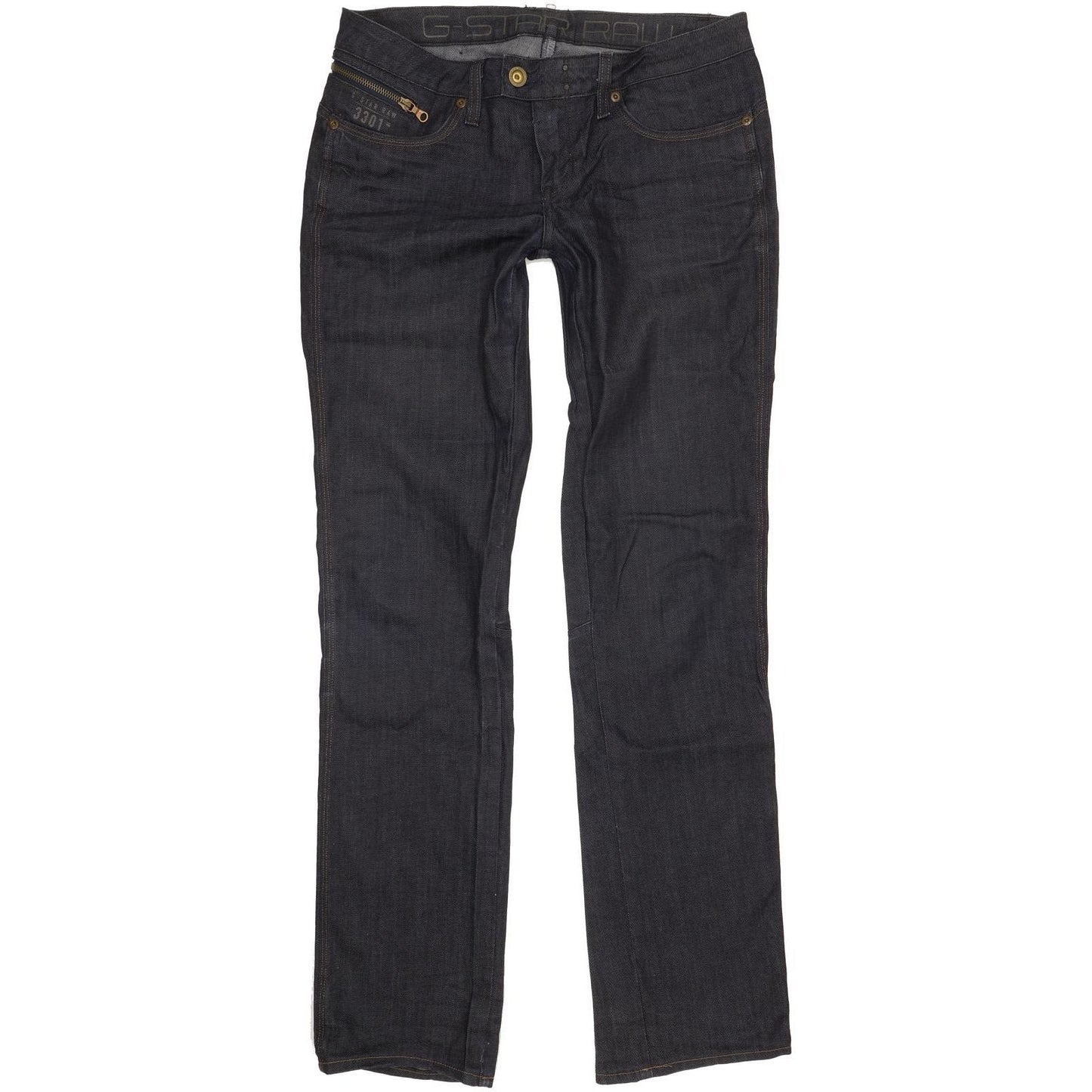 G-Star Spark Women Navy Straight Slim Stretch Jeans W32 L34