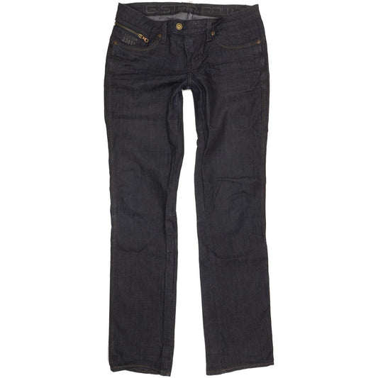 G-Star Spark Women Navy Straight Slim Stretch Jeans W32 L34