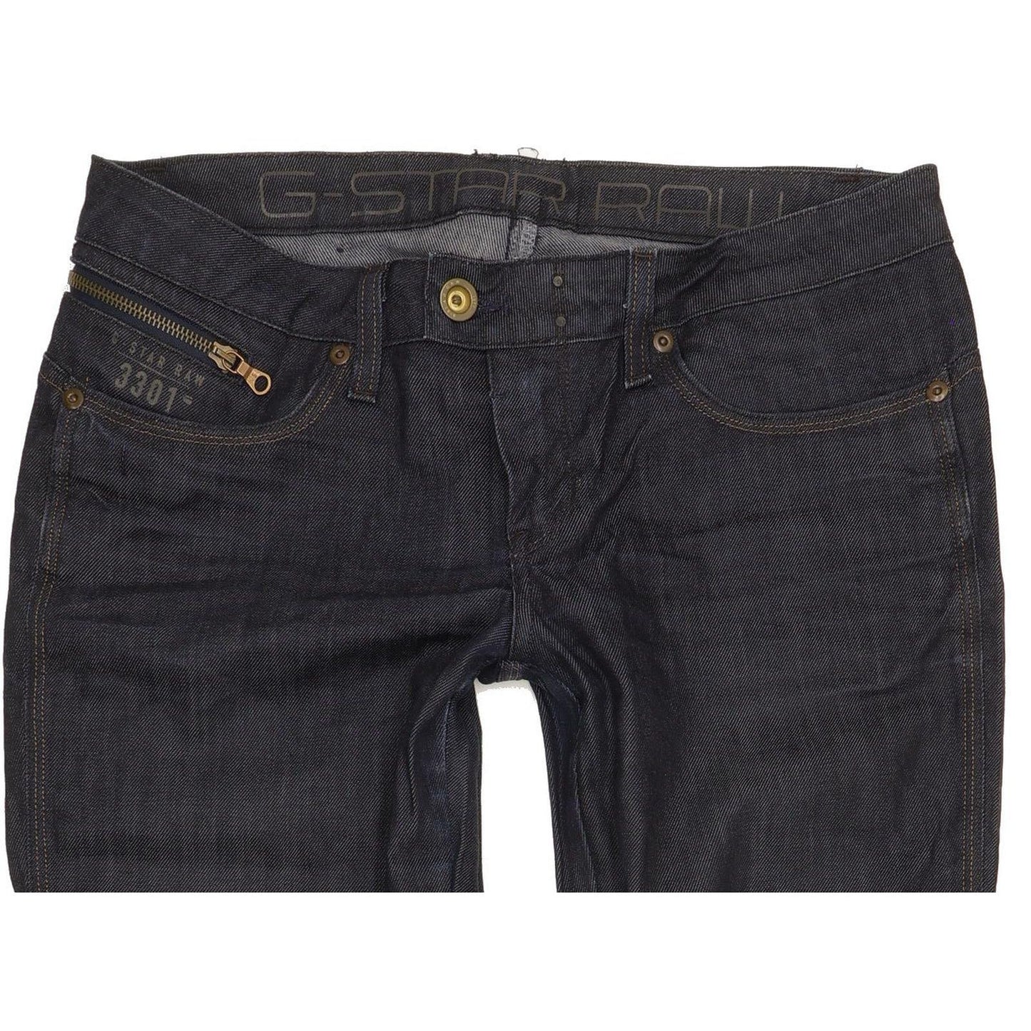 G-Star Spark Women Navy Straight Slim Stretch Jeans W32 L34