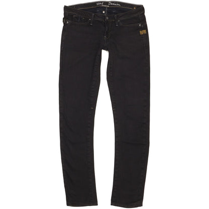 G-Star Micro Midge Women Black Skinny Slim Stretch Jeans W27 L30