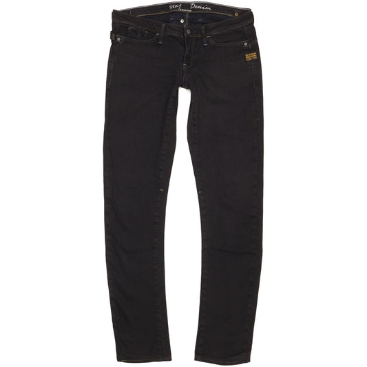 G-Star Micro Midge Women Black Skinny Slim Stretch Jeans W27 L30
