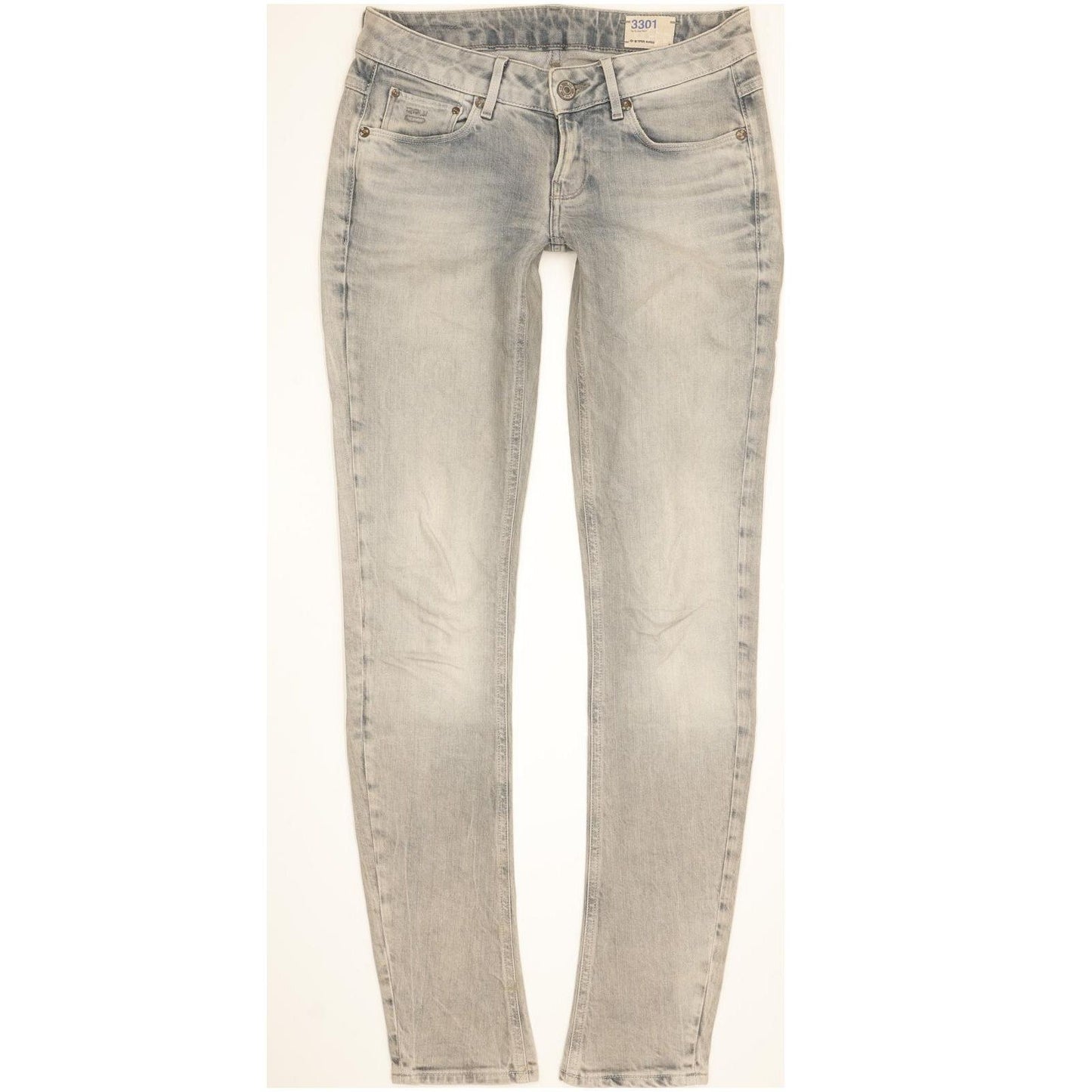 G-Star 3301 Women Blue Skinny Slim Stretch Jeans W27 L33