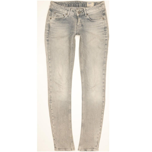 G-Star 3301 Women Blue Skinny Slim Stretch Jeans W27 L33