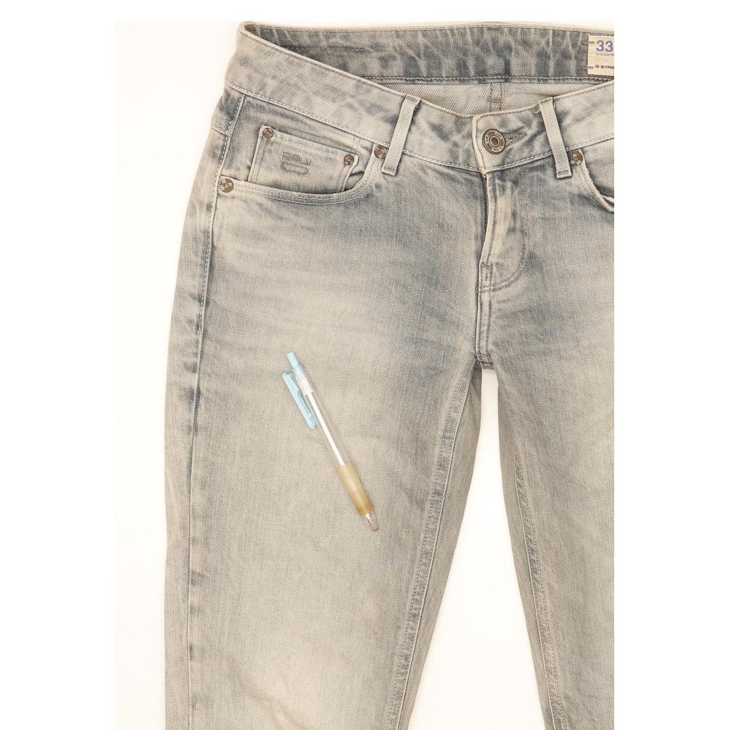 G-Star 3301 Women Blue Skinny Slim Stretch Jeans W27 L33