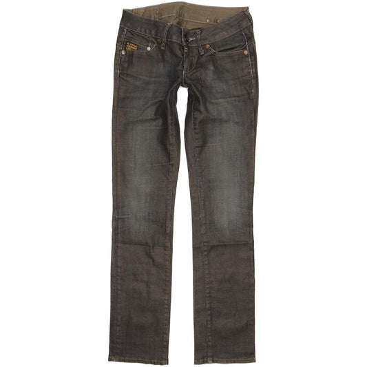 G-Star Midge Women Navy Straight Slim Stretch Jeans W26 L31