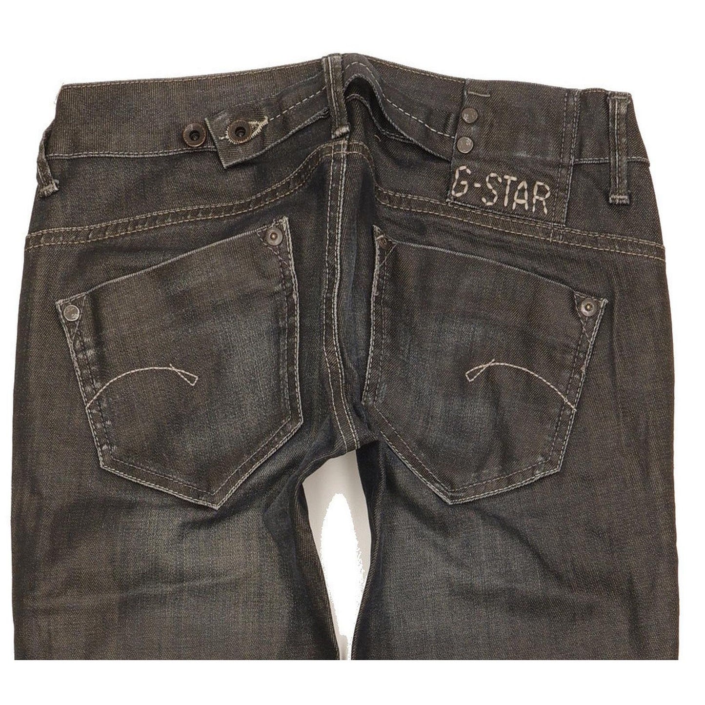 G-Star Midge Women Navy Straight Slim Stretch Jeans W26 L31