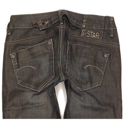 G-Star Midge Women Navy Straight Slim Stretch Jeans W26 L31